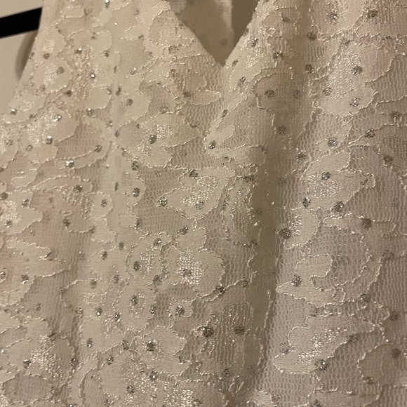 Special Occassion, Full Length Dress, Navy and White, Size 7 & 8 - Picture 6 of 6